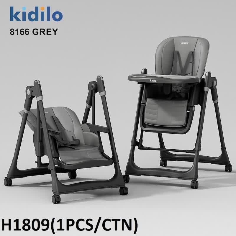 صندلی غذای کودک کیدیلو مدل 8166 طوسی